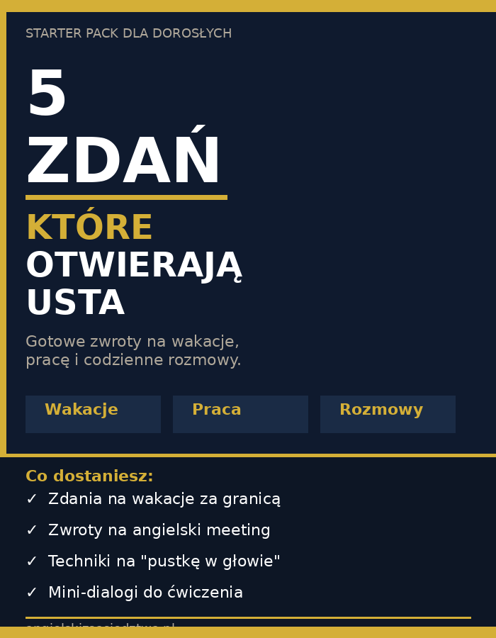 5 Zdań Które Otwierają Usta — starter pack dla dorosłych